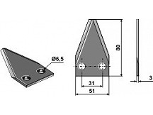 Food mixer knives