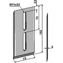 Scraper for packer rolls