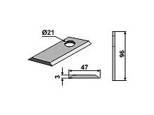 Rotary mower blade