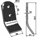 Crossboard rugós szár koptató betéttel 45x10