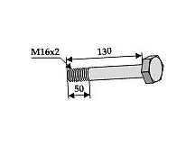 Bolt M16 x 130 - 10.9