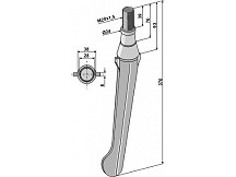 Tine for rotary harrows