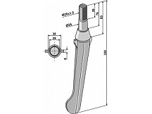 Tine for rotary harrows