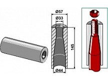 Einschweißbuchse für Zinken mit Gewinde M28