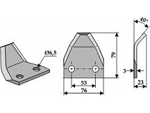 Food mixer knives