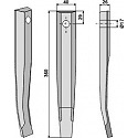 Forgóborona kés 360x27 hajlított