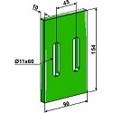 Greenflex plastic scraper for packer rolls