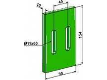 Greenflex plastic scraper for packer rolls