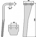 Tine for rotary harrows, right model