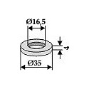 Washer Ř35x4xŘ16,5