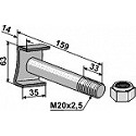 Schraube mit Sicherungsmutter - 10.9