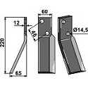 Rotary tine, left model