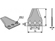 Food mixer knives