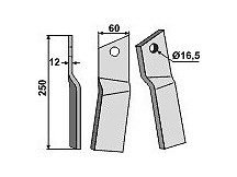 Rotary tine, left model