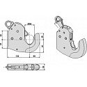 Lower link hook - Cat. II