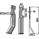 Rotary tine, right model