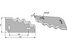 Futtermischwagenmesser, rechts