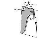 Rotary-tine