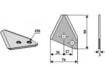 Food mixer knives