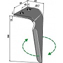 Tine for rotary harrows, right model