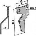 Rotary tine, left model