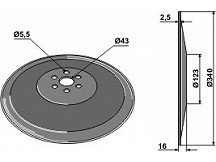 Seed drill disc