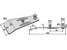 Fixing for rotary mower blades