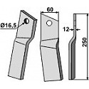 Rotary tine, right model