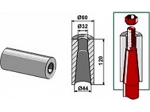 Einschweißbuchse für Zinken mit Gewinde M28