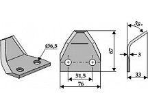 Food mixer knives