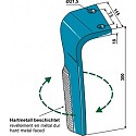Tine for rotary harrows, right model