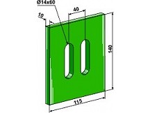 Greenflex plastic scraper for packer rolls