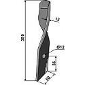 Harrow-blade for Dyna-Drive Jumbo, right