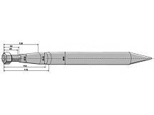 Spitzer Zinken mit konischer Mutter