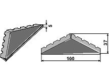 Counter-blade to weld on