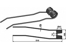 Federzinken - Ausführung links