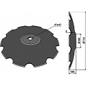 Domború tárcsalap csipkés lapos csatlakozó felülettel -R710