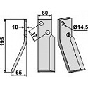 Rotary tine, left model