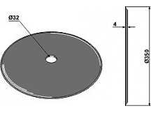 Seed drill disc