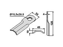 Rotary mower blade