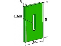 Greenflex plastic scraper for packer rolls