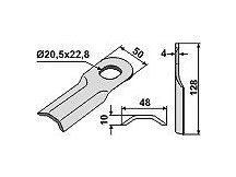 Rotary mower blade