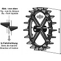 Bütykös henhergyűrű R550 mm