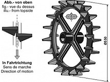 Bütykös henhergyűrű R550 mm