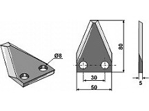 Food mixer knives