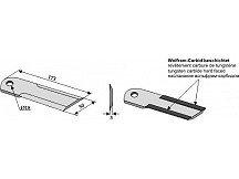 Corn-straw chopper flail blade
