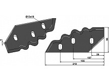 Food mixer knives, left