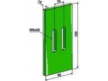 Greenflex plastic scraper for packer rolls