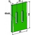 Greenflex plastic scraper for packer rolls