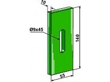 Greenflex plastic scraper for packer rolls